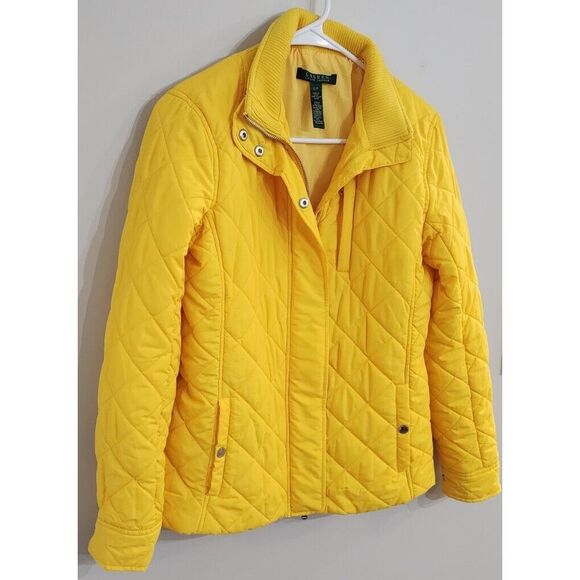 Lauren Ralph Lauren Jackets & Blazers - Lauren Ralph Lauren Womens Puffer Quilted Coat Jacket Size Small Snap & Zipper